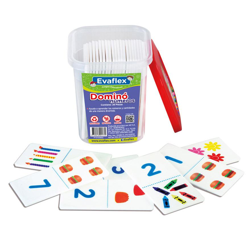 Domino De Plástico Evaflex Números