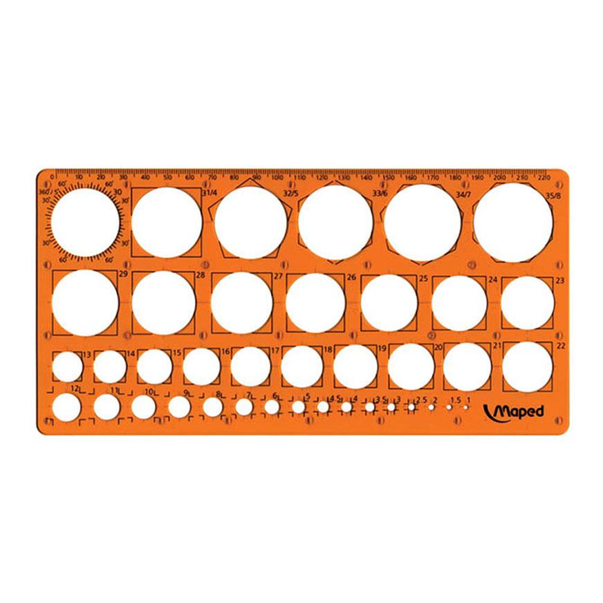 Regla Maped Trazador De Círculos 35 Mm